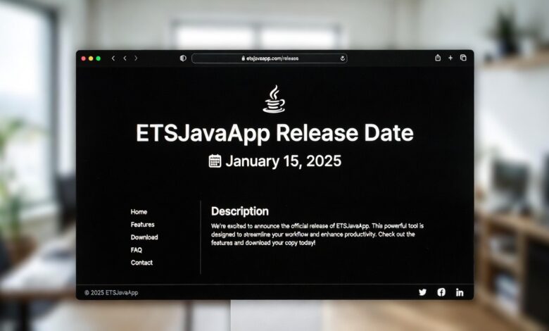 ETSJavaApp Release Date