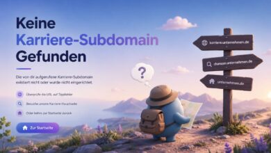 Keine Karriere-Subdomain Gefunden
