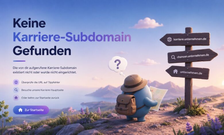 Keine Karriere-Subdomain Gefunden