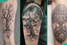 Feminine Unique Tree of Life Tattoo