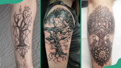 Feminine Unique Tree of Life Tattoo