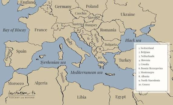Map of Italy